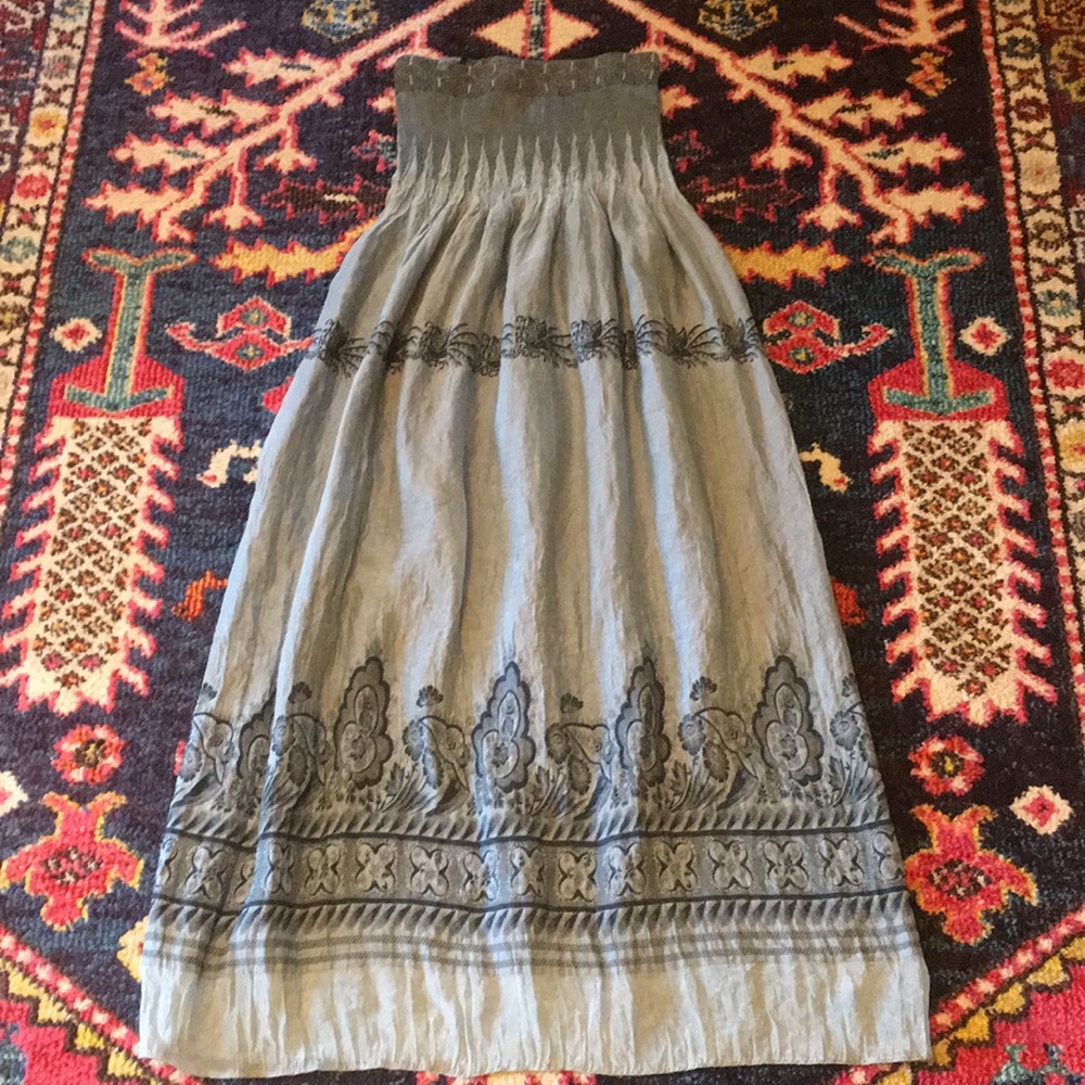 Ruched top maxi dress